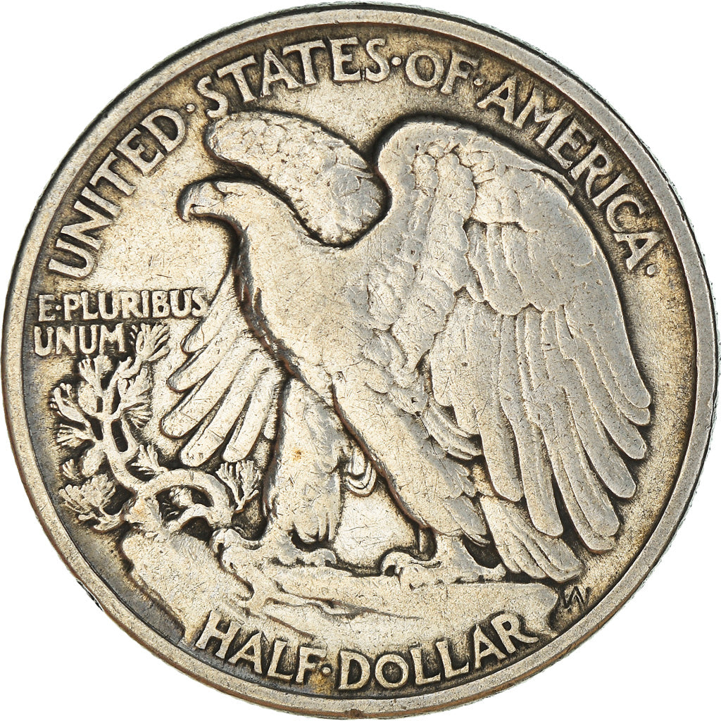 Coin, United States, Walking Liberty Half Dollar, Half Dollar, 1942, U.S. Mint
