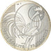 França, 10 Euro, Coq, 2016, MS(63), Prata, Gadoury:EU797