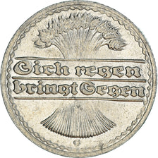 Moneda, ALEMANIA - REPÚBLICA DE WEIMAR, 50 Pfennig, 1922, Karlsruhe, EBC+