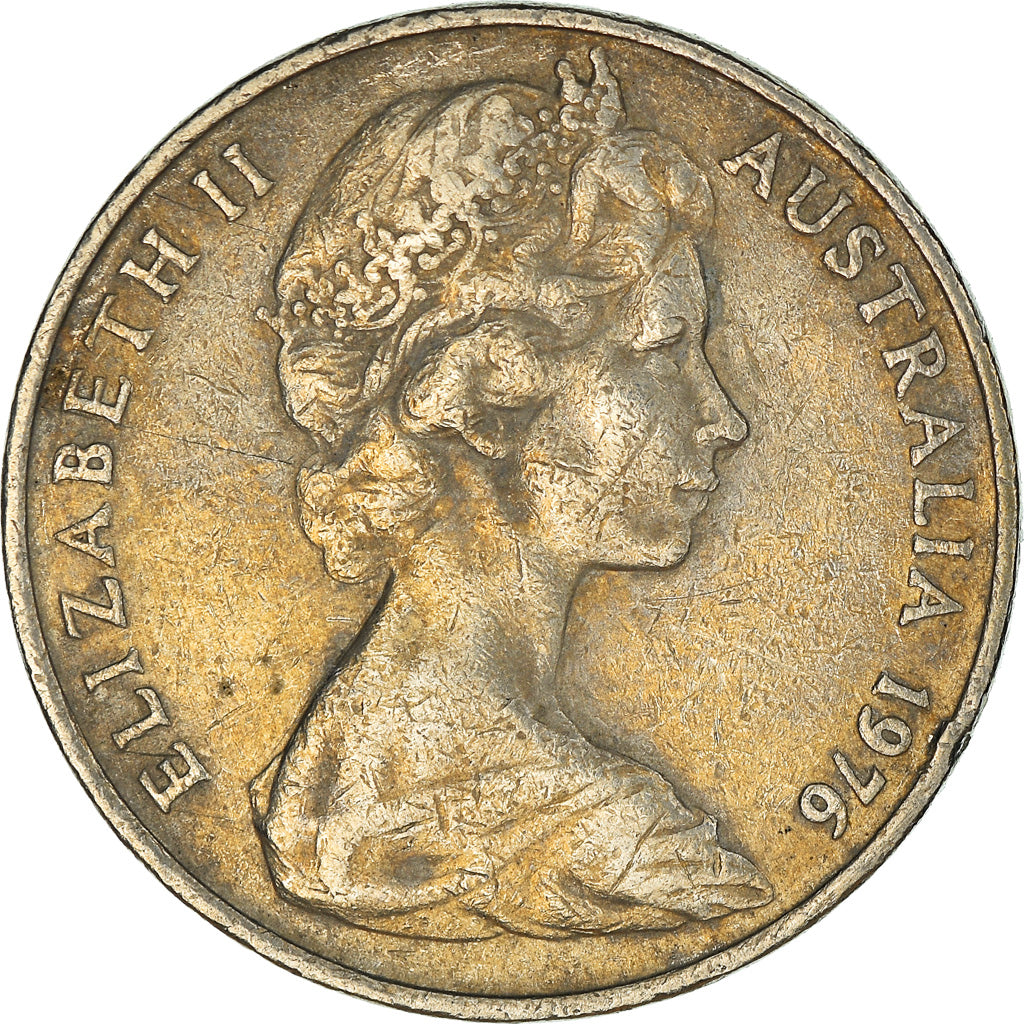 Coin, Australia, Elizabeth II, 20 Cents, 1976, Melbourne, VF(30-35)