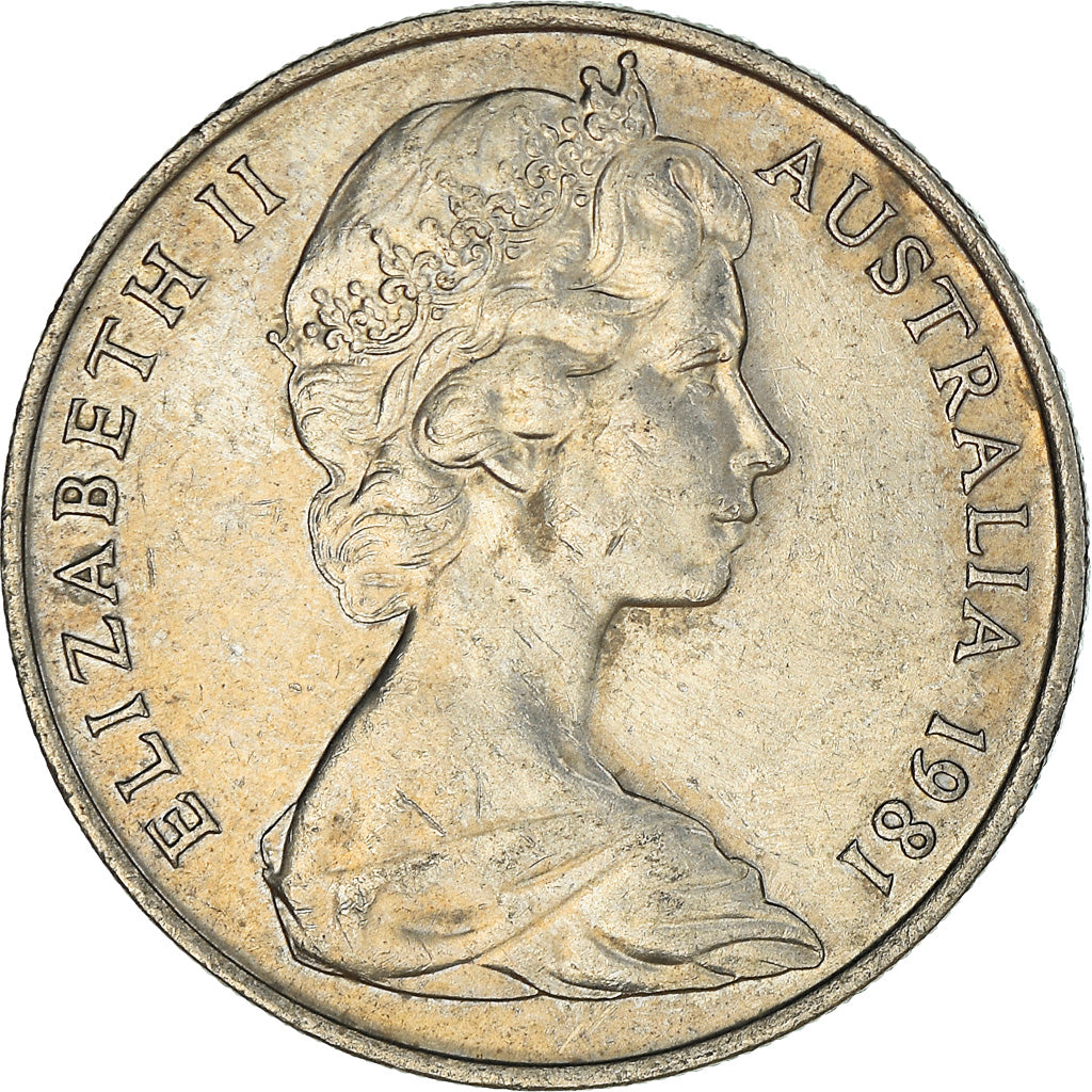 Coin, Australia, Elizabeth II, 10 Cents, 1981, Melbourne, AU(50-53)