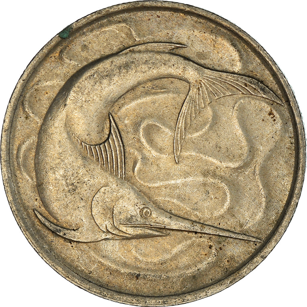 Moneta, Singapore, 20 Cents, 1972, Singapore Mint, MB+, Rame-nichel, KM:4
