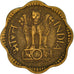 Moneta, REPUBBLICA DELL’INDIA, 10 Paise, 1969, BB, Nichel-ottone, KM:26.3
