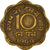 Coin, INDIA-REPUBLIC, 10 Paise, 1969, EF(40-45), Nickel-brass, KM:26.3