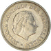 Moeda, Países Baixos, Juliana, 25 Cents, 1958, AU(50-53), Níquel, KM:183