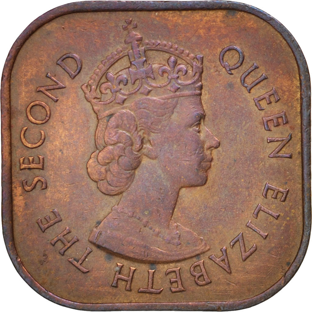 MALAYA & BRITISH BORNEO, Cent, 1956, KM #5, AU(55-58), Bronze, 4.18
