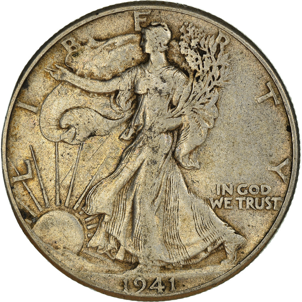 Münze, Vereinigte Staaten, Walking Liberty Half Dollar, Half Dollar, 1941, U.S.