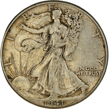 Münze, Vereinigte Staaten, Walking Liberty Half Dollar, Half Dollar, 1941, U.S.