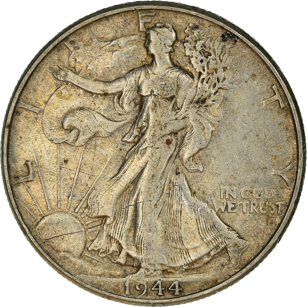 Münze, Vereinigte Staaten, Walking Liberty Half Dollar, Half Dollar, 1944, U.S.