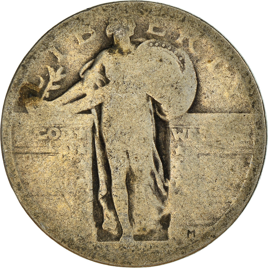 Moneta, Stati Uniti, Quarter, B+, Argento, KM:145