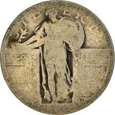 Moneta, Stati Uniti, Quarter, B+, Argento, KM:145
