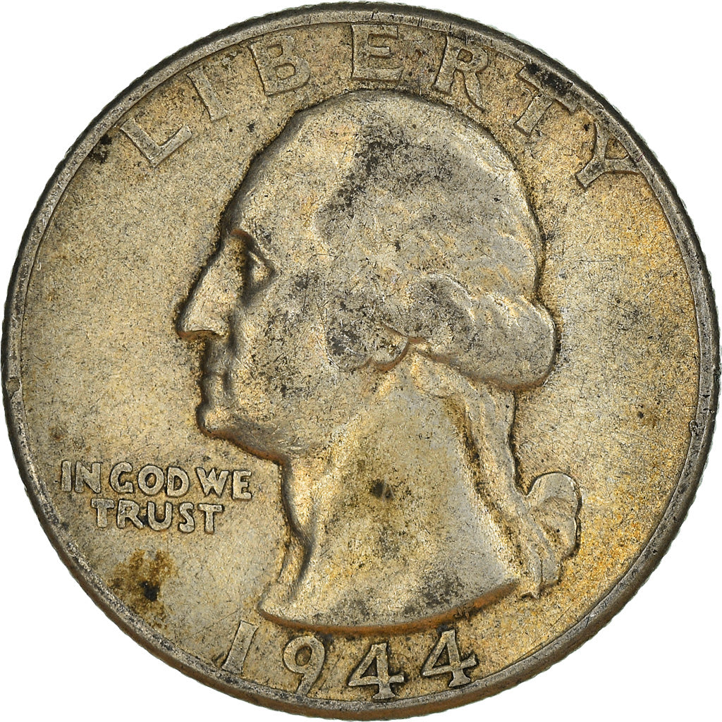 Monnaie, États-Unis, Washington Quarter, Quarter, 1944, U.S. Mint