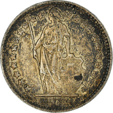 Coin, Switzerland, 1/2 Franc, 1942, Bern, AU(50-53), Silver, KM:23