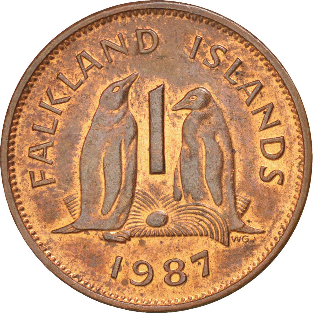 Îles Falkland, Elizabeth II, 1 Penny, 1987, KM 2