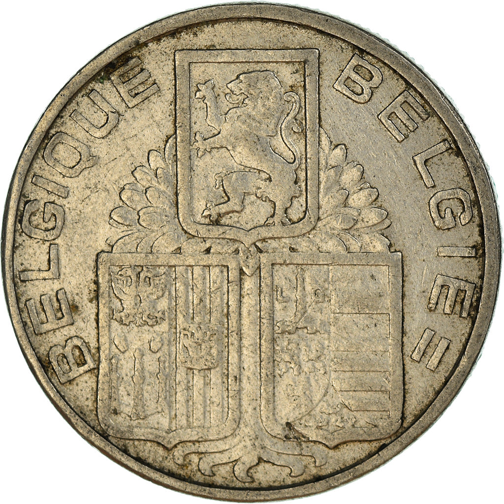 Coin, Belgium, 5 Francs, 5 Frank, 1938, AU(50-53), Nickel, KM:116.1