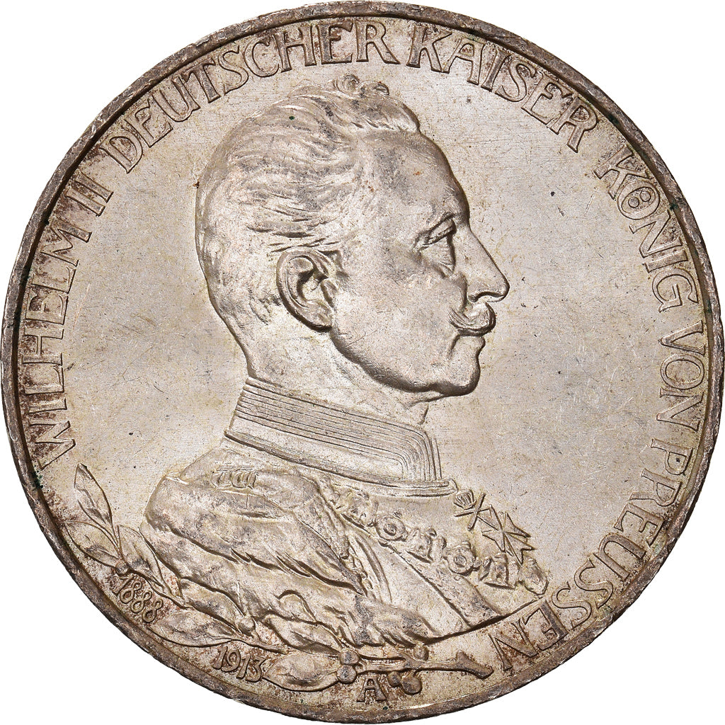Moneta, Stati tedeschi, PRUSSIA, Wilhelm II, 3 Mark, 1913, Berlin, SPL-