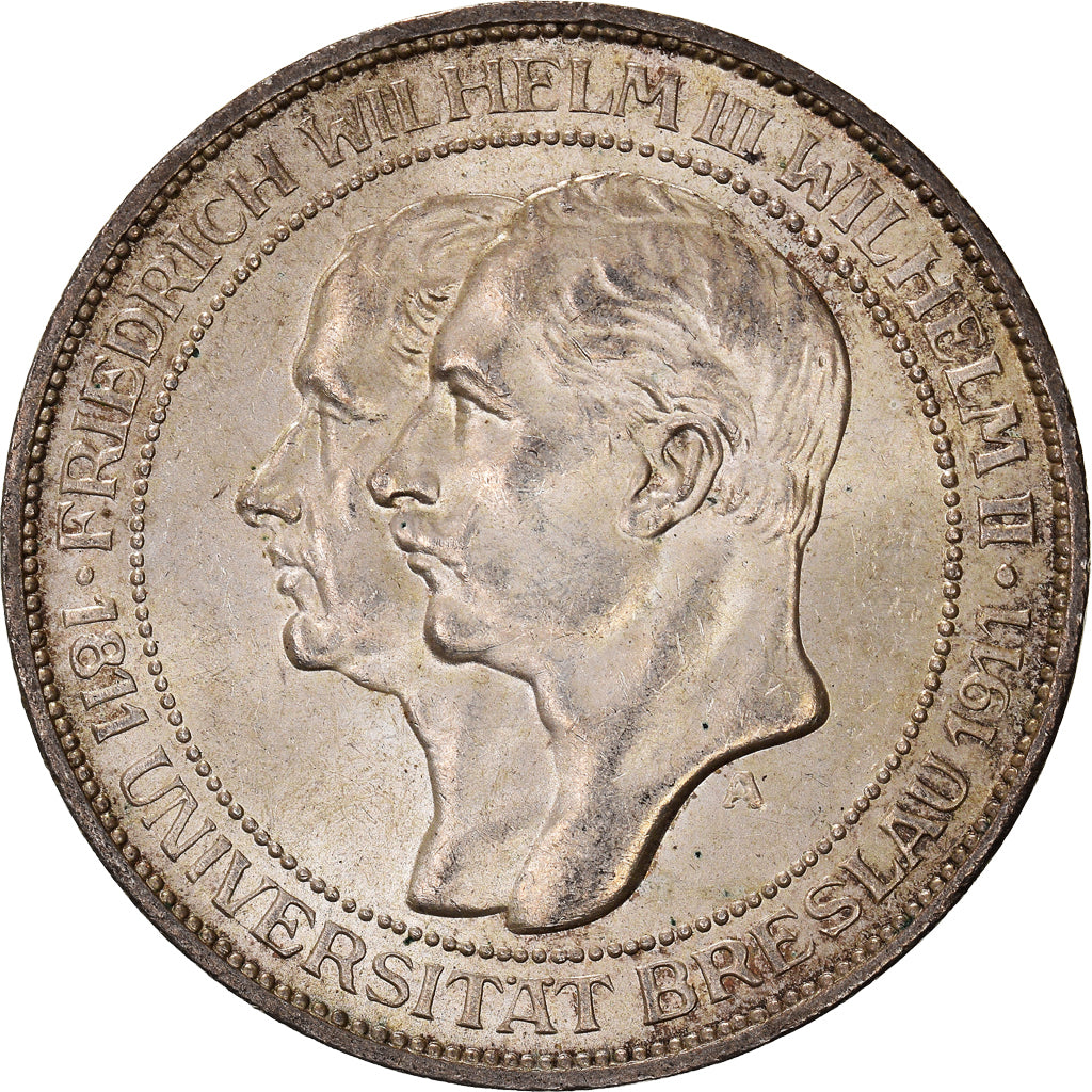 Moneta, Stati tedeschi, PRUSSIA, Wilhelm II, 3 Mark, 1911, Berlin, SPL, Argento