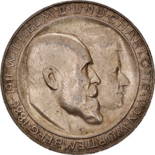 Moeda, Estados Alemães, WURTTEMBERG, Wilhelm II, 3 Mark, 1911, Freudenstadt