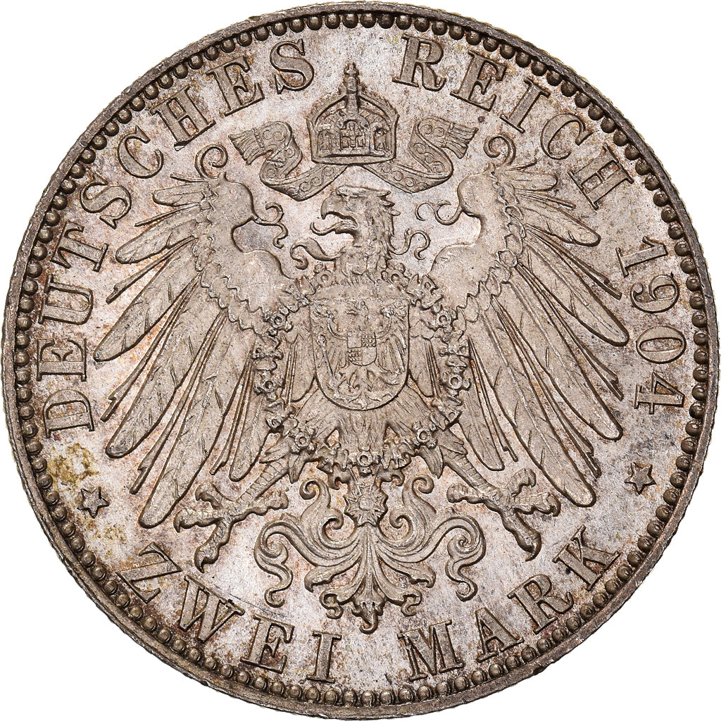 Coin, German States, SAXONY-ALBERTINE, Friedrich August III, 2 Mark, 1904