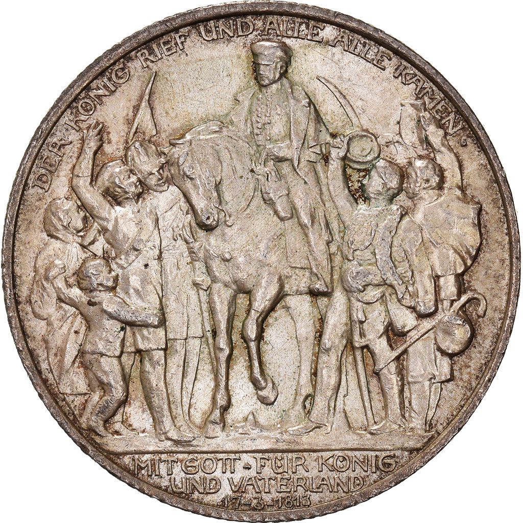 Münze, Deutsch Staaten, PRUSSIA, Wilhelm II, 2 Mark, 1913, Berlin, VZ, Silber