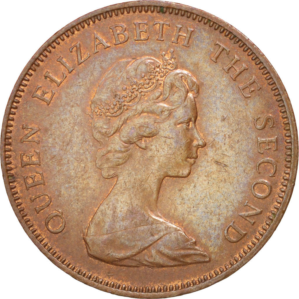 Coin, Falkland Islands, Elizabeth II, 2 Pence, 1987, MS(60-62), Bronze, KM:3