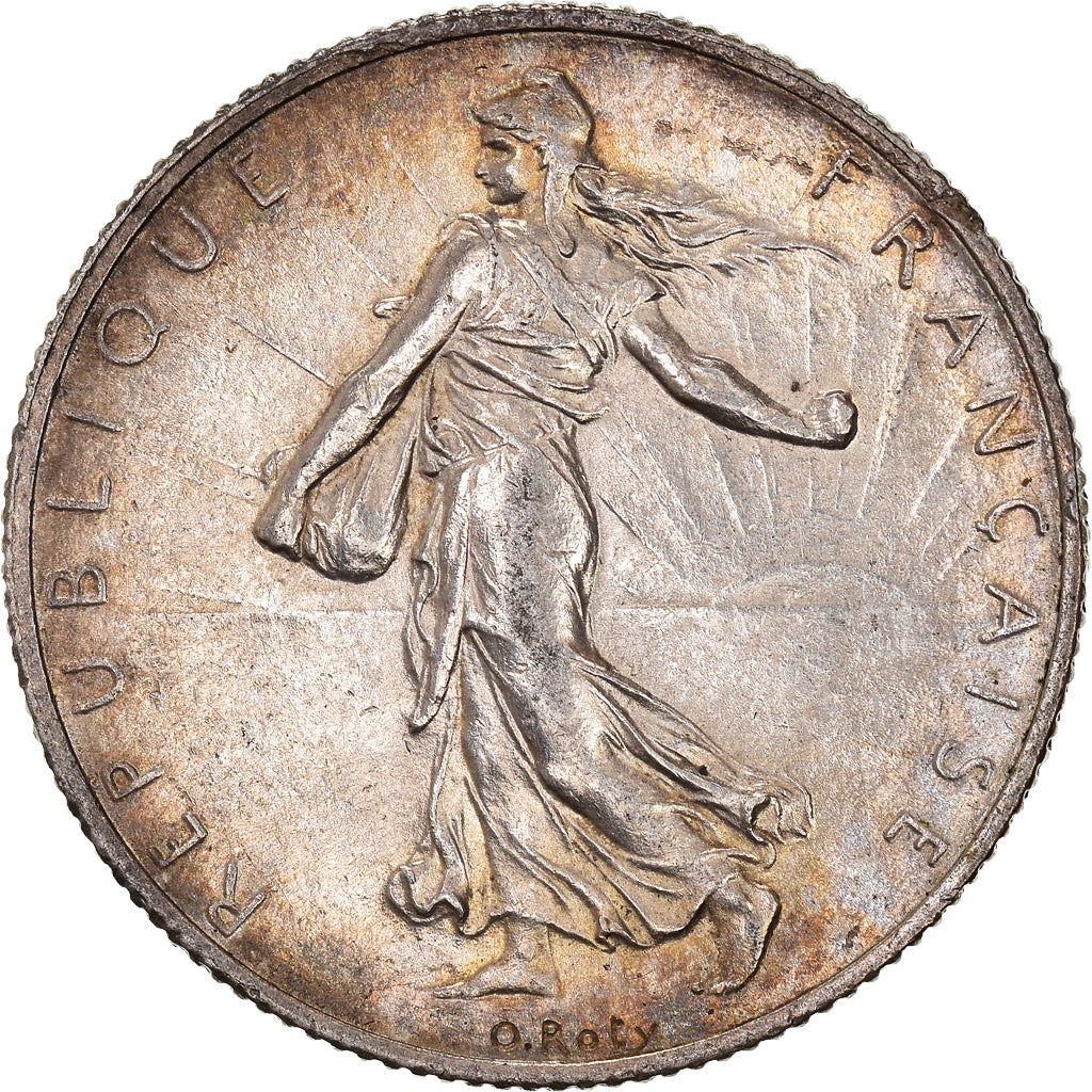 Coin, France, Semeuse, 2 Francs, 1918, Paris, MS(60-62), Silver, KM:845.1