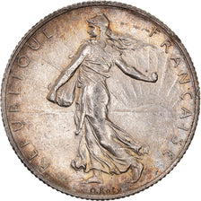 Coin, France, Semeuse, 2 Francs, 1918, Paris, MS(60-62), Silver, KM:845.1
