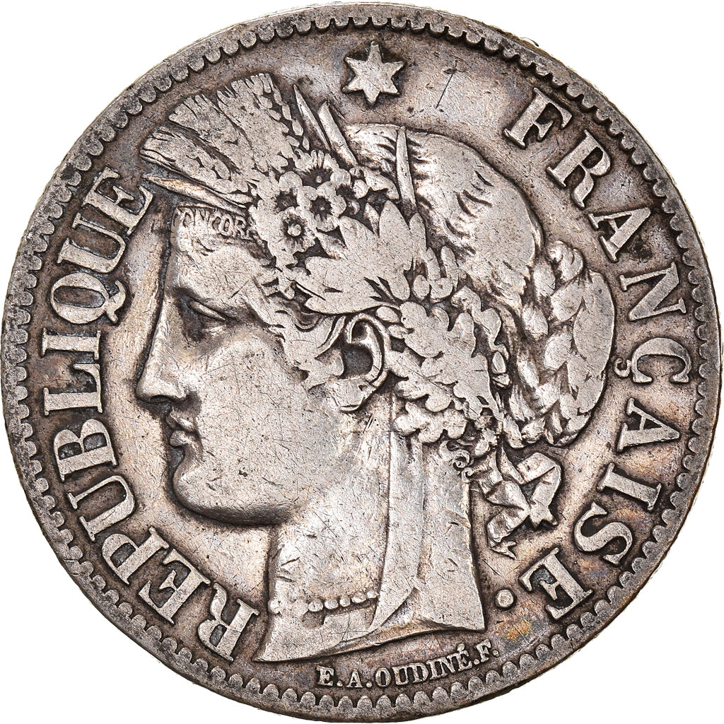 Coin, France, Cérès, 2 Francs, 1894, Paris, VF(30-35), Silver, KM:817.1