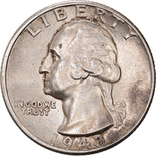 Coin, United States, Washington Quarter, Quarter, 1943, U.S. Mint, Philadelphia