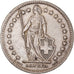 Coin, Switzerland, 2 Francs, 1947, Bern, EF(40-45), Silver, KM:21