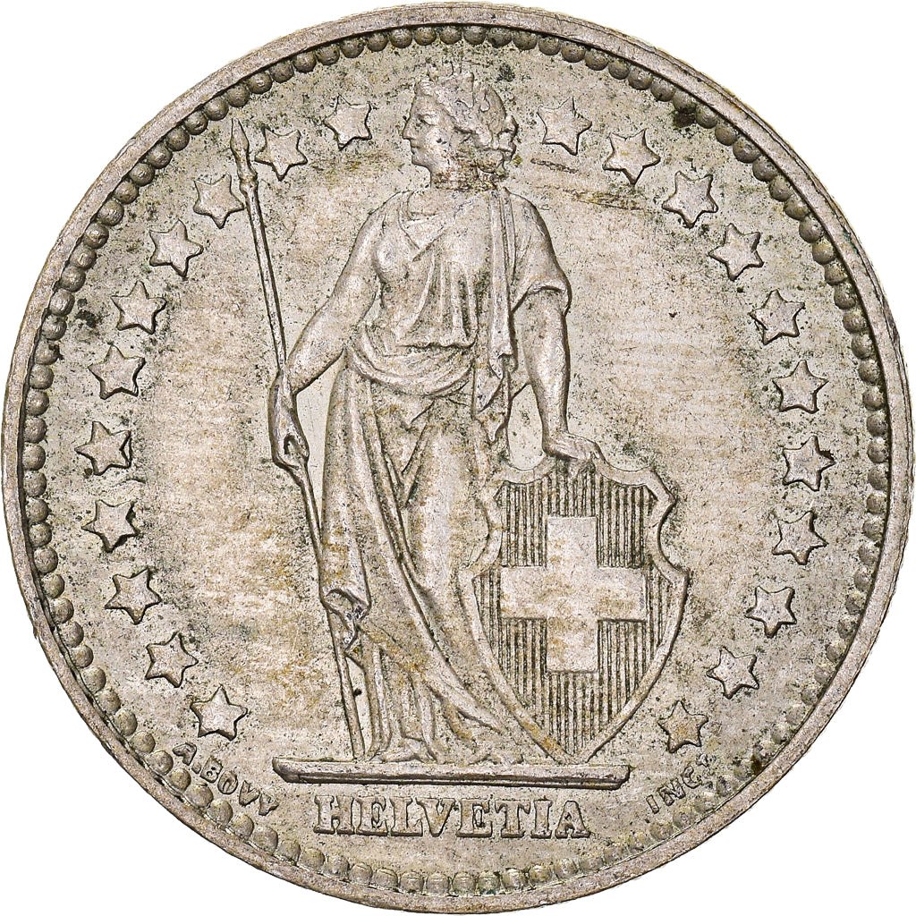 Coin, Switzerland, Franc, 1957, EF(40-45), Silver, KM:24