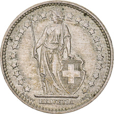 Moeda, Suíça, Franc, 1957, EF(40-45), Prata, KM:24