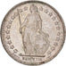 Moeda, Suíça, 1/2 Franc, 1953, Bern, AU(50-53), Prata, KM:23