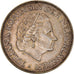 Coin, Netherlands, Juliana, 2-1/2 Gulden, 1960, AU(50-53), Silver, KM:185