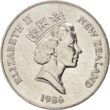 NEW ZEALAND, Dollar, 1986, KM #56, MS(63), Copper-Nickel, 38.8, 27.38