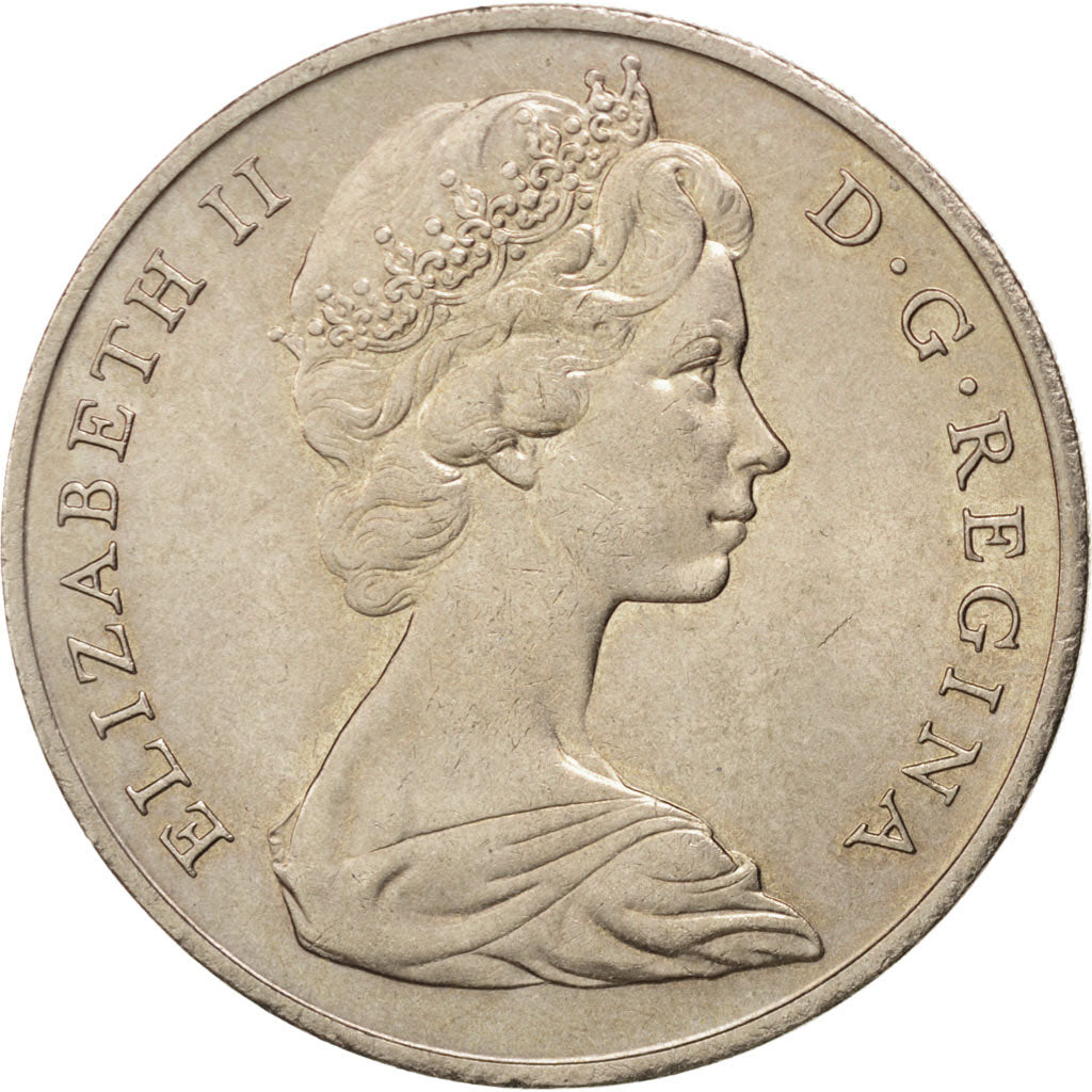 Gibilterra, Elizabeth II, Crown, 1967, SPL, Rame-nichel, KM:4