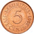 Munten, Mauritius, 5 Cents, 2007, PR+, Copper Plated Steel, KM:52