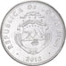 Coin, Costa Rica, 5 Colones, 2012, EF(40-45), Aluminum