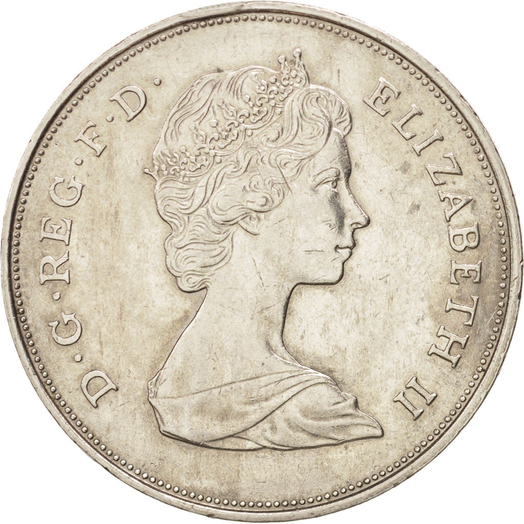 Coin, Great Britain, Elizabeth II, 25 New Pence, 1981, AU(55-58), Copper-nickel