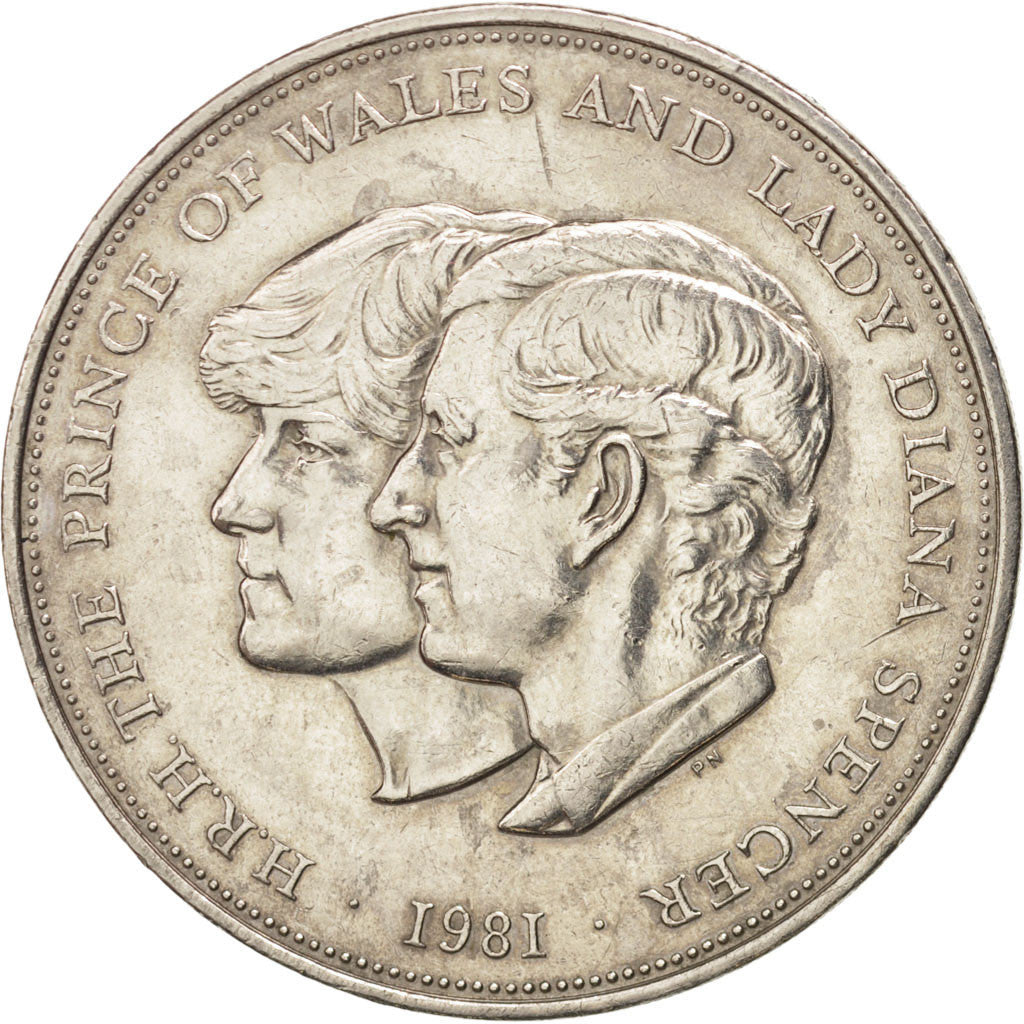 Coin, Great Britain, Elizabeth II, 25 New Pence, 1981, AU(55-58), Copper-nickel