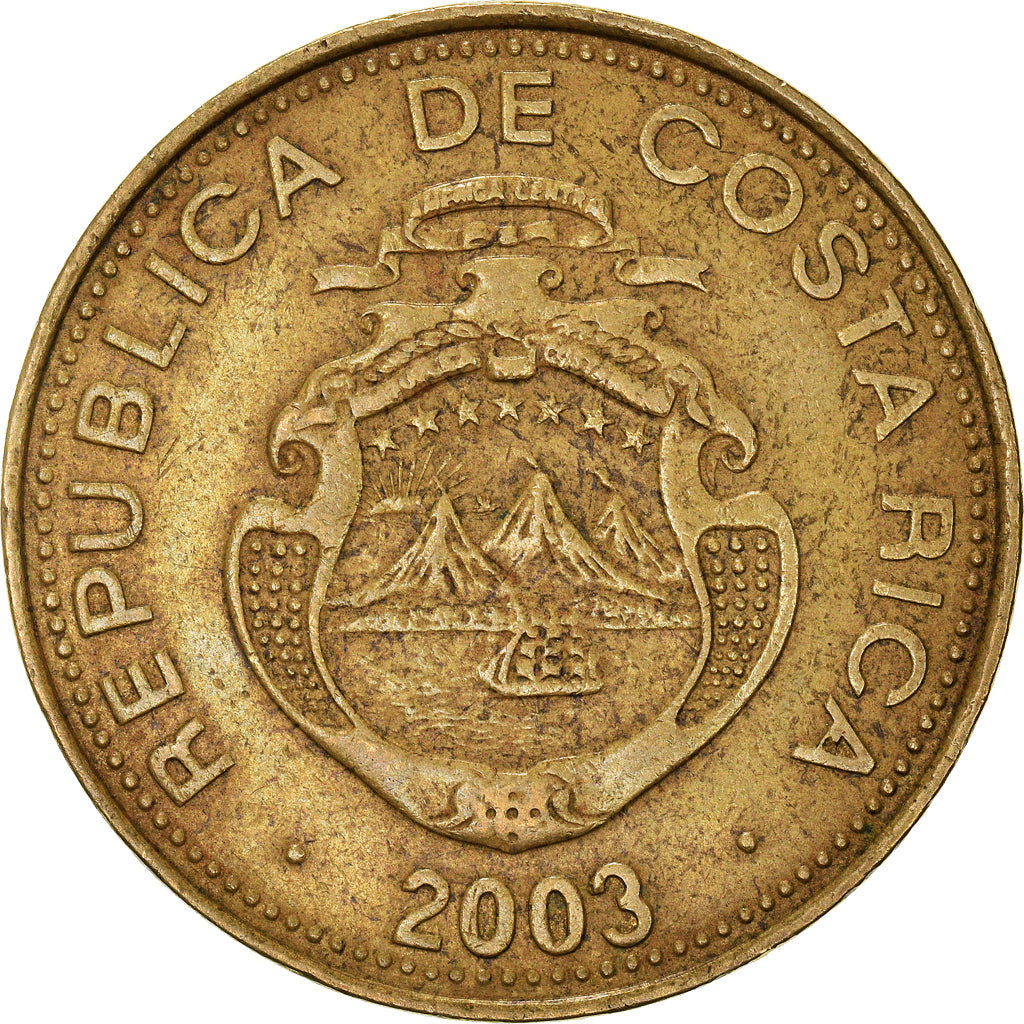 Moneta, Costa Rica, 500 Colones, 2003, EF(40-45), Miedź-Aluminum-Nikiel