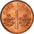 Moeda, Singapura, Cent, 1995, Singapore Mint, AU(50-53), Zinco Cobreado, KM:98