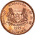 Coin, Singapore, Cent, 1995, Singapore Mint, MS(60-62), Copper Plated Zinc