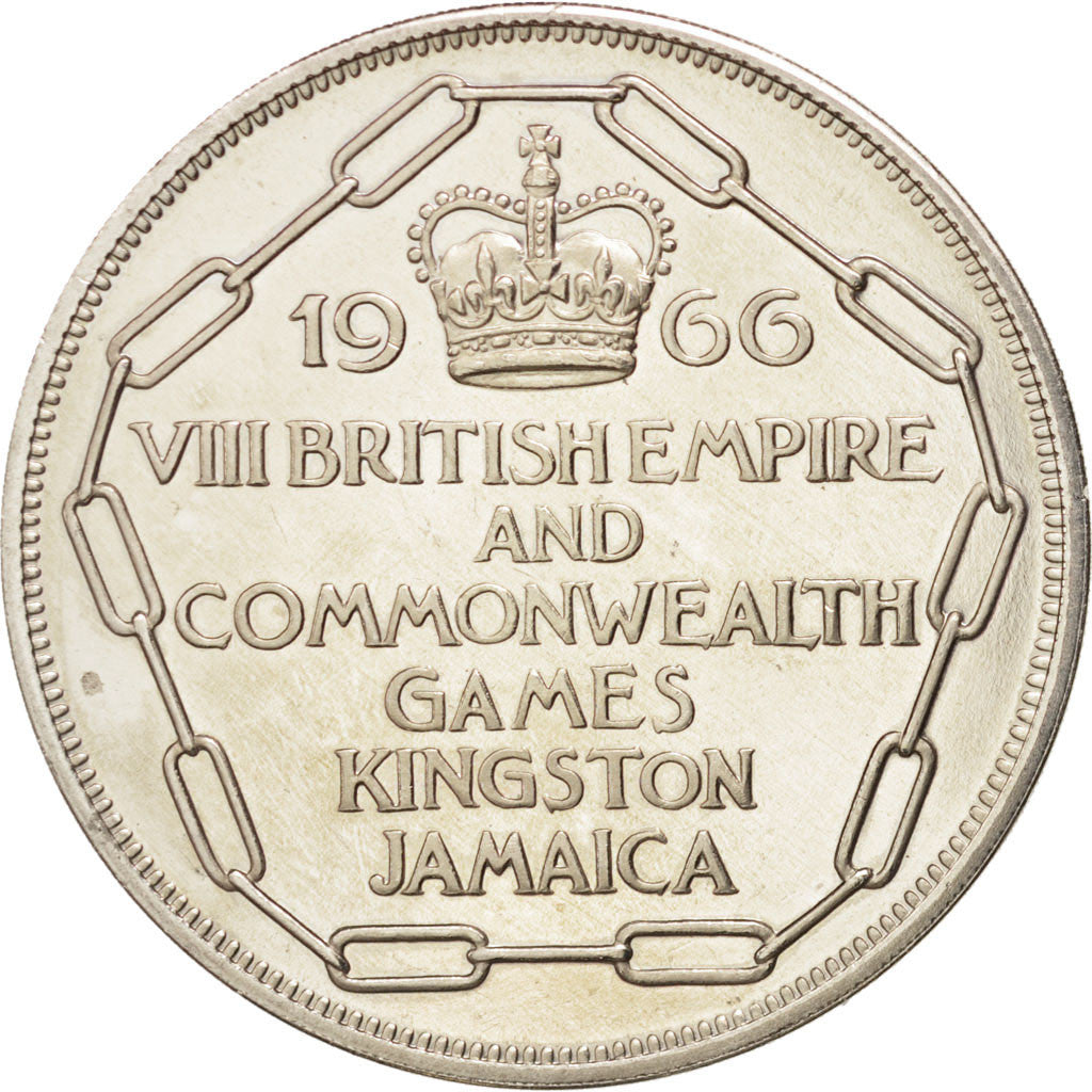 Coin, Jamaica, Elizabeth II, 5 Shilling, 1966, MS(63), Copper-nickel, KM:40