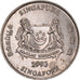 Coin, Singapore, 20 Cents, 1993, Singapore Mint, AU(50-53), Copper-nickel
