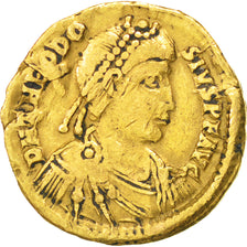 Theodosius II, Solidus, Ravenna, VF(20-25), Gold, RIC #1329, 4.40