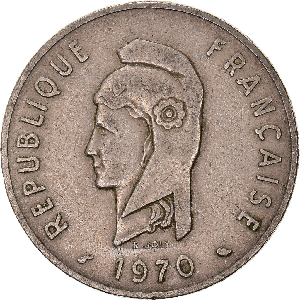 Moneta, AFARS E ISSAS FRANCESI, 100 Francs, 1970, Paris, MB+, Rame-nichel, KM:19