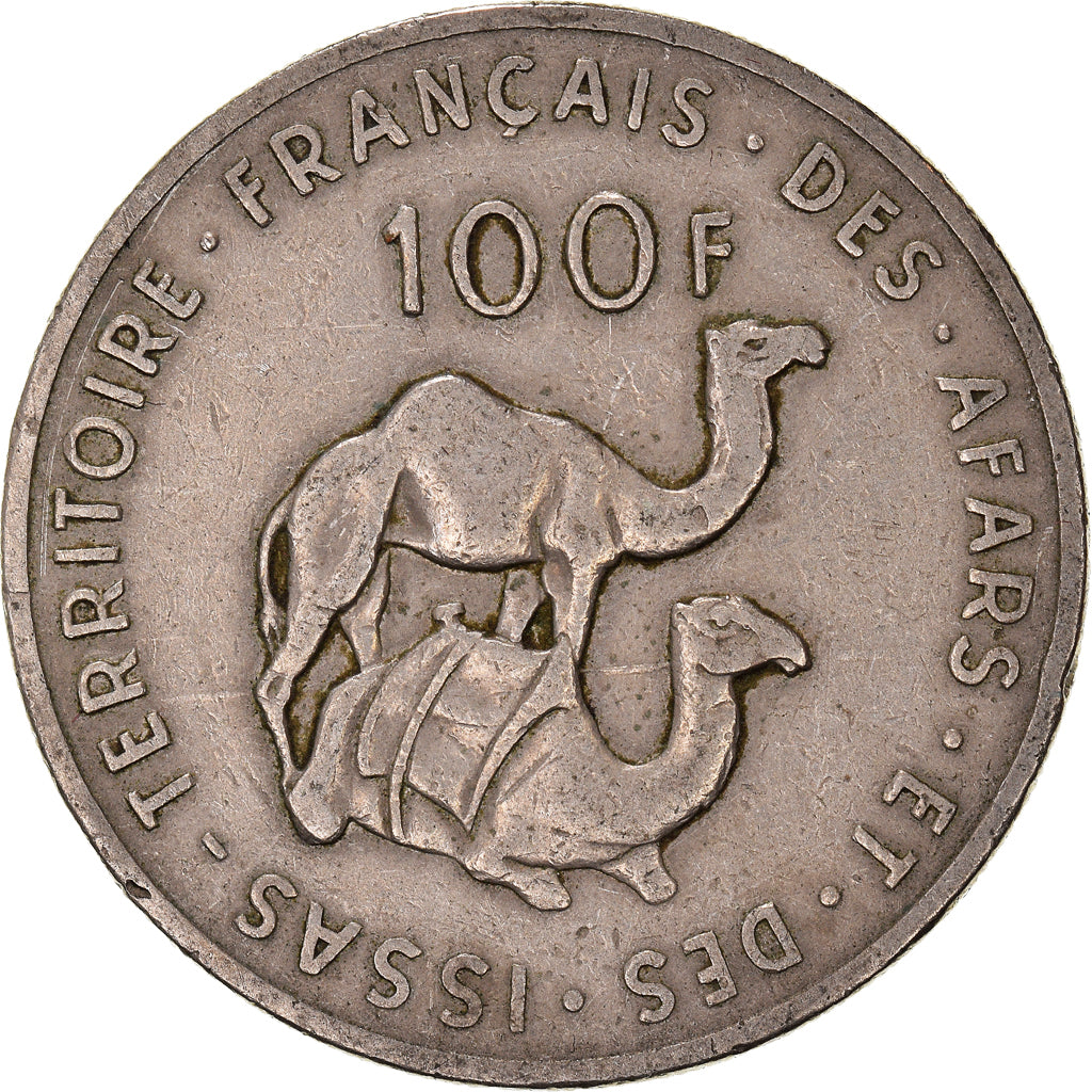 Moneta, AFARS E ISSAS FRANCESI, 100 Francs, 1970, Paris, MB+, Rame-nichel, KM:19