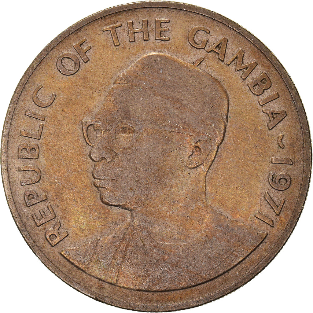 Munten, GAMBIA, 50 Bututs, 1971, FR, Cupro-nikkel, KM:12