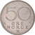 Moneta, Norwegia, Olav V, 50 Öre, 1983, AU(50-53), Miedź-Nikiel, KM:418